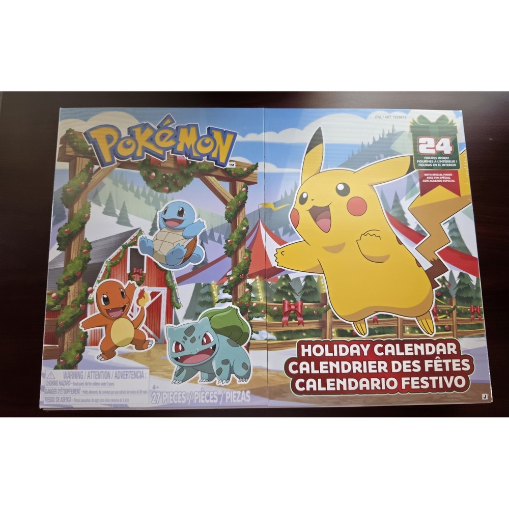 Pokemon 2026 Holiday Advent Calendar 24 Figures Jazwares Costco New Sealed